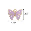 Fabricante de Accesorios de Joyería Estilo Mariposa, Venta al por Mayor de Joyería DIY Hecha a Mano de Aleación, Accesorios de Joyería DIY con Goteo de Aceite Transfronterizo