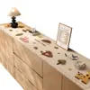 Alfombrilla de Mesa para Comedor Estilo Wabi-Sabi Dibujos Animados, Alfombrilla de Mesa para Mueble de TV de Cuero y Silicona, Alfombrilla para Zapatero de Entrada, Alfombrilla para Aparador de Vinos de Entrada