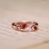 Juego de Anillos Temático de Cumpleaños de Li Zeyan, Anillo Rose Time, Mismo Estilo que Love and Producer, Anillos de Pareja Ajustables de Lujo Ligero