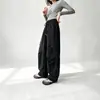 Pantalones Cargo para Niñas Primavera y Otoño 2026 Nuevo Estilo Holgados de Pierna Ancha para Niños Mayores Casual Versátil Color Sólido Pantalones Largos
