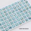 Dongzhou Cristal 8*8 Quadrado Grosso Unha Arte Diamante Mais Recente Revestido Série Sakura Alta Qualidade K9 Fundo Pontiagudo Diamante DIY Joias Acessórios