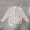 Chaqueta de otoño para hombre de color liso con textura de gofre, solapa y dobladillo acanalado, prenda exterior casual de manga larga para exportación a Europa y América