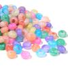 Contas de ábaco acrílicas oblatas com furo grande, contas em roda degradê bicolores, contas para pulseira de miçangas DIY, acessórios, atacado