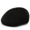 Gorros de invierno para hombres de mediana edad y mayores, gorros planos cálidos forrados de piel de visón para papás, abuelos y hombres mayores, con protección para los oídos y diseño de pico de pato