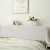Funda de encaje estilo francés para cabecero, funda a prueba de polvo para dormitorio, tela decorativa blanca con patrón floral estilo europeo, transfronterizo