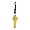 Amuleto de la suerte de latón, llavero de los doce animales del zodiaco, llave dorada, año del dragón, unisex, accesorio para llave de coche