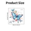 Shangyi SPZ-WC24106 Adhesivo decorativo para inodoro con diseño de mariposa y flores, autoadhesivo para baño, colección directa transfronteriza.