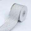 Fita Cartoon Dourada Linda Glitter Bordada Fita Decoração Festa de Natal Europeia e Americana Borda de Tecido Fita Verde
