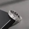 Anel Mobius Minimalista para Homens, Anel de Dedo Indicador Moderno e Sofisticado para Mulheres, Anéis de Casal, Design de Nicho, Aço Titânio, Não Desbota