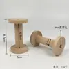 Carretes de color madera natural, accesorios hechos a mano, carretes de exportación, piezas de máquina de coser, herramientas para enrollar punto de cruz, accesorios para fotografía