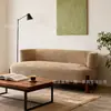 Sofá de Tela de Viento Usado Sofá Recto Pequeño Apartamento Sala de Estar Balcón Chenilla Estilo Diseñador Silla de Sofá Casual