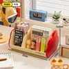 Caixa de Armazenamento de Mesa em Formato de Nuvem, Porta-Canetas de Papelaria para Estudantes, Caixa de Armazenamento Multifuncional para Cosméticos, Organizador de Itens Diversos para Escritório