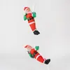 Decoraciones de Navidad, escalera de trepar, cuerda de trepar, decoración de Papá Noel para colgar en la ventana
