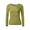 Conjunto de Ropa para la Belleza de la Piel con Ácido Hialurónico Ropa de Otoño y Pantalones Largos Ropa Interior Térmica de Alta Elasticidad para Mujer Antiestático Anti-Pilling Capa Base Cuello Redondo