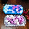 Honeycomb bandeja de gelo de silicone com tampa Ice Box congelador rápido cubo de gelo molde coquetel criativo suplemento alimentar cubo de gelo congelado hóquei no gelo