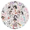 140 Adesivos Fofos de Meninas de Anime no Estilo Ins, Adesivos Decorativos Impermeáveis de Alta Qualidade para Meninas