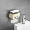 Porta-pañuelos de acrílico sin perforación para cocina, mesa de comedor, baño, lavabo, inodoro, almacenamiento de pared para toallas