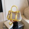 Bolso de Mano Texturizado de Diseño Nicho Popular Transfronterizo 2025 Nuevo Bolso Tote de Moda con Bloques de Color para Mujer de Gran Capacidad para Viajes