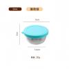 Taza de Salsa de Acero Inoxidable 304 Transfronteriza con Tapa de Silicona a Prueba de Fugas, Taza de Salsa, Recipiente para Aderezo de Ensalada, Plato para Dips, Plato para Condimentos
