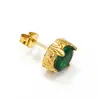 Nuevos pendientes de aro con cruz de circón incrustado de estilo retro de alta gama, pendientes de acero de titanio simples y versátiles para hombres y mujeres, estilo japonés y coreano, venta directa