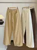 Calça Laranja Nova Simples Lisa Larga Estreita Feminina Elástica Cintura Alta Emagrecimento Escondendo Defeitos Versátil Casual Reta Longa