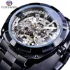 Reloj Mecánico Automático Impermeable de Moda Casual Hueco para Hombre Estilo Europeo y Americano Forsining