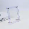 Marco de fotos de cuentas acrílicas transparente, doble uso para exhibición horizontal y vertical, marco de exhibición transparente magnético, decoración de escritorio, marco de fotos de decoración de recuerdos