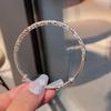 Nova Pulseira Sino com Padrão de Martelo Moda Feminina Prata Esterlina Banhada a 999 Pulseira Ajustável Seiko Push-Pull Pulseira Versátil