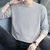 Camiseta Masculina de Manga Longa 2022 Outono e Inverno Estilo Coreano Tamanho Plus Tendência Camiseta Masculina de Manga Longa para Usar por Baixo Fornecimento de Feira