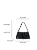Bolso de verano 2026 para mujer, nuevo, blanco, plisado, tipo nube, para debajo del brazo, con textura, de nicho, versátil, para hombro y cruzado.