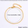 Nuevo Pulsera de Acero de Titanio DIY No se Desvanece Hoja Galvanizado Moda Versátil Hoja Pulsera de Acero Inoxidable Joyería para Mujer