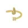 26 Anillos de Diseño de Letras de Burbuja en Inglés con Circonita Microincrustada, Anillos Personalizados Ajustables, Joyería Transfronteriza Europea y Americana