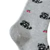 Calcetines de Invierno y Otoño para Mujer, Lindos de Conejo, Cachemir, Dibujos Animados, Estampados, Rayas, Bloques de Color, Cachorro, Estilo Universitario, Caña Media, Calcetines Arrugados Sin Costuras