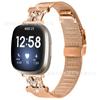 Para Fitbit versa4 Hebilla tipo tortuga tipo M correa de reloj milanesa correa de reloj inteligente versa3