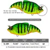 Lingyue Nuevo Modelo 2 Secciones Minnow Flotante 70mm 9.5g Señuelo Cebo Duro Pesca en Mar Señuelo de Imitación