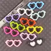 Gafas redondas de resina accesorios para juguetes de peluche diy llavero de muñeca funda para teléfono móvil materiales creativos para macetas