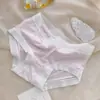 Fina seda de seda sem costura roupa interior das mulheres calças máscara de cintura respirável de secagem rápida japonesa doce menina cuecas de quadril