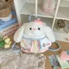 Mochila de Conejo de Peluche Linda Estilo Japonés Mochila Pequeña de Conejo Lolita para Niñas Mini Mochila Escolar de Dibujos Animados
