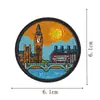 Parches para ropa, mochilas y cuadernos, parches de ropa DIY, monumentos de ciudades del mundo, parches termoadhesivos, viajes
