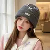 Gorro de punto estilo coreano, mezcla de lana, inspirado en la dopamina, con un lazo, diseñado para mujeres, que proporciona calidez y protección para los oídos en otoño e invierno, adecuado para estudiantes