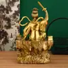 Estatua de la Diosa Xuanmu de los Nueve Cielos de Latón, Emperatriz de los Nueve Cielos, Diosa Xuanmu de los Nueve Cielos, Reina Celestial, Diosa de la Guerra Femenina, Decoración para el Hogar y la Sala de Estar