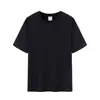 Camiseta de Manga Corta para Hombre de Verano 300g Hilo Doble Color Sólido Casual Holgada Camiseta Básica de Peso Pesado Cuello Redondo Camiseta Cultural Estampada