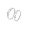 Sansheng tiene suerte de tener un anillo de pareja, un token de amor de nicho de alta gama, un par de nuevos regalos conmemorativos de otoño e invierno para su novia