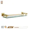 Traje de colgante de baño de oro cepillado de lujo simple transfronterizo de Amazon, toallero de cobre de doble capa para baño