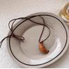 Collar Colgante de Croissant de Masa Madre de Pan Hecho a Mano para Mujer, Accesorio Personalizado Único Colgante de Pan de Masa Madre