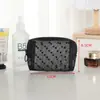 Bolsa de Maquillaje de Malla Estilo Ins Súper Popular Bolsa de Maquillaje Portátil para Mujer Malla Amorosa Boca de Maquillaje Sobre Rojo Almacenamiento de Cosméticos