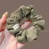 Otoño Invierno Estilo Coreano Cuadros Lazo para el Pelo de Intestino Grande Mujer 2026 Nuevo Gama Alta Súper Grande Cuerda para Moño Flor en la Cabeza Accesorios para el Cabello