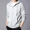 Sudadera con capucha para hombre, chaqueta de invierno casual con cremallera de corte holgado, prenda exterior con capucha de alta costura para invierno