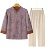 Chaquetas de Primavera para Madres de Mediana Edad y Mayores, Nuevas Blusas Chinas de Moda de Este Año, Atuendos Elegantes para Abuelas y Personas Mayores