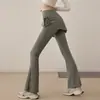 Pantalones Falda de Yoga 2026 Primavera Nuevo Estilo Dos en Uno Correr Deportes Pantalones Largos de Moda Acampanados Pantalones de Fitness Venta al por Mayor